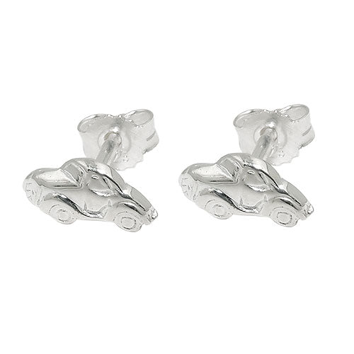 Stiftørering 4x9mm Lille bil Skinnende Sølv 925