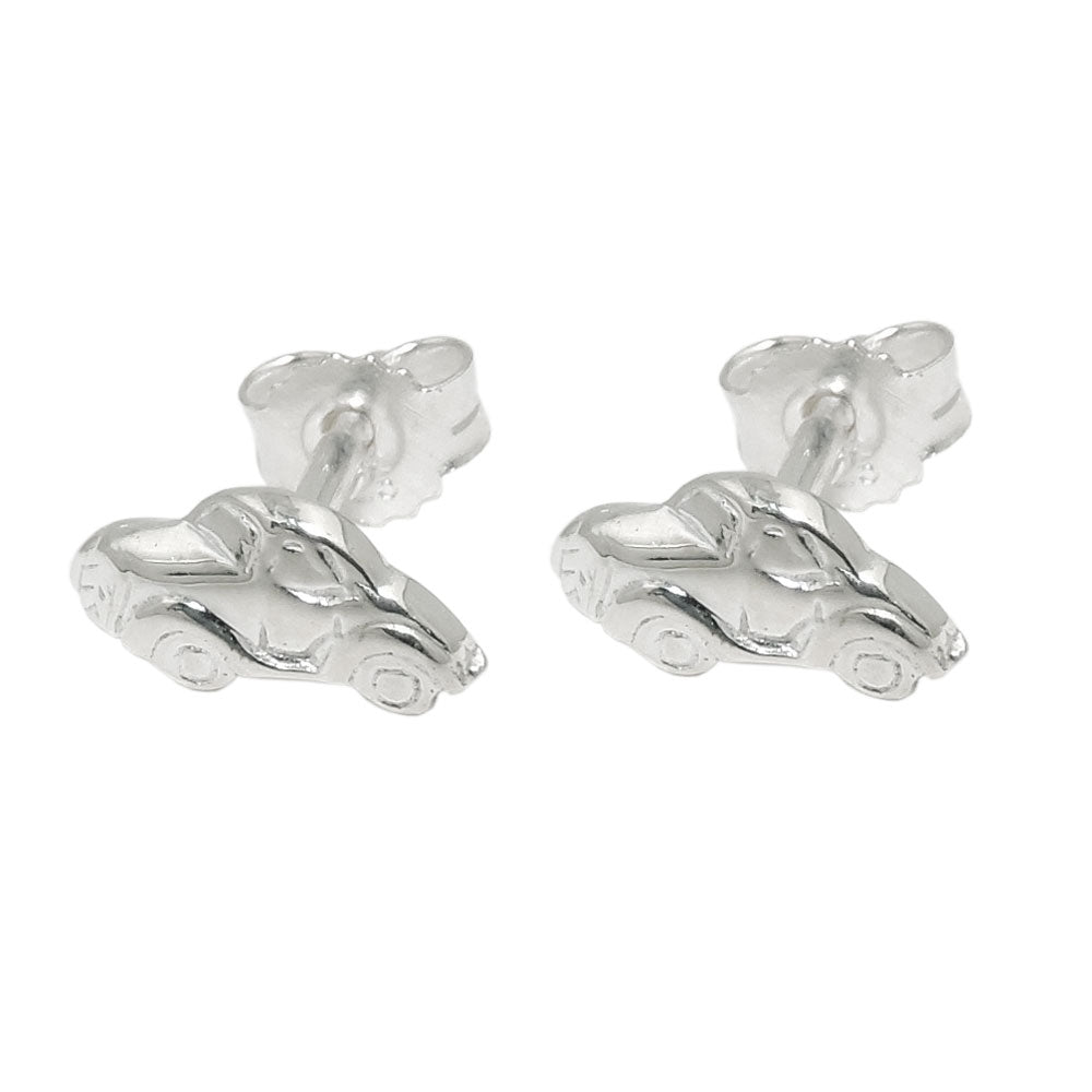 Stiftørering 4x9mm Lille bil Skinnende Sølv 925