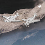 Ørestikker 12x5mm Lille Motorfly Sølv 925