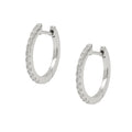 Bøjle 17x2mm hængsel zirkonia rhodiumbelagt sølv 925
