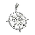 Hængende 22mm nautisk sporvidde Sølv Skinnende Rhodium belagt 925