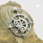Hængende 22mm nautisk sporvidde Sølv Skinnende Rhodium belagt 925