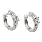 Ramme 15x4mm hængsel Mange kubiske zirkoniaer skinnende rhodiumbelagt sølv 925
