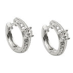 Ramme 15x4mm hængsel Mange kubiske zirkoniaer skinnende rhodiumbelagt sølv 925