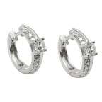 Ramme 15x4mm hængsel Mange kubiske zirkoniaer skinnende rhodiumbelagt sølv 925