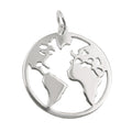 Pendler 20mm World Atlas Blanky Silver 925