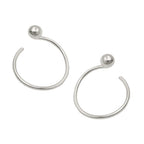 Ørestift 15mm ørespiral med kugle Sølv 925