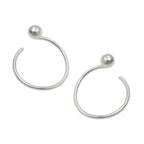 Ørestift 15mm ørespiral med kugle Sølv 925