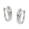 Ramme 14x5mm Hængsel Zirconias Matt Blank Rhodium Sølvbelagt 925