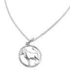 Vedhæng Zodiac Taurus med kæde 1,4 mm flad rustning sølv 925 45 cm