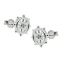 Ørestift ørering 9mm rat Cubic Zirconia Sølv 925